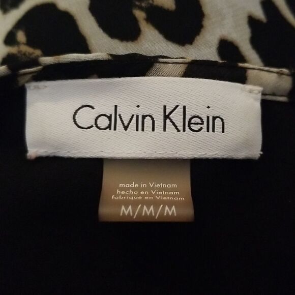 Calvin Klein leopard print layered top - Picture 6 of 6
